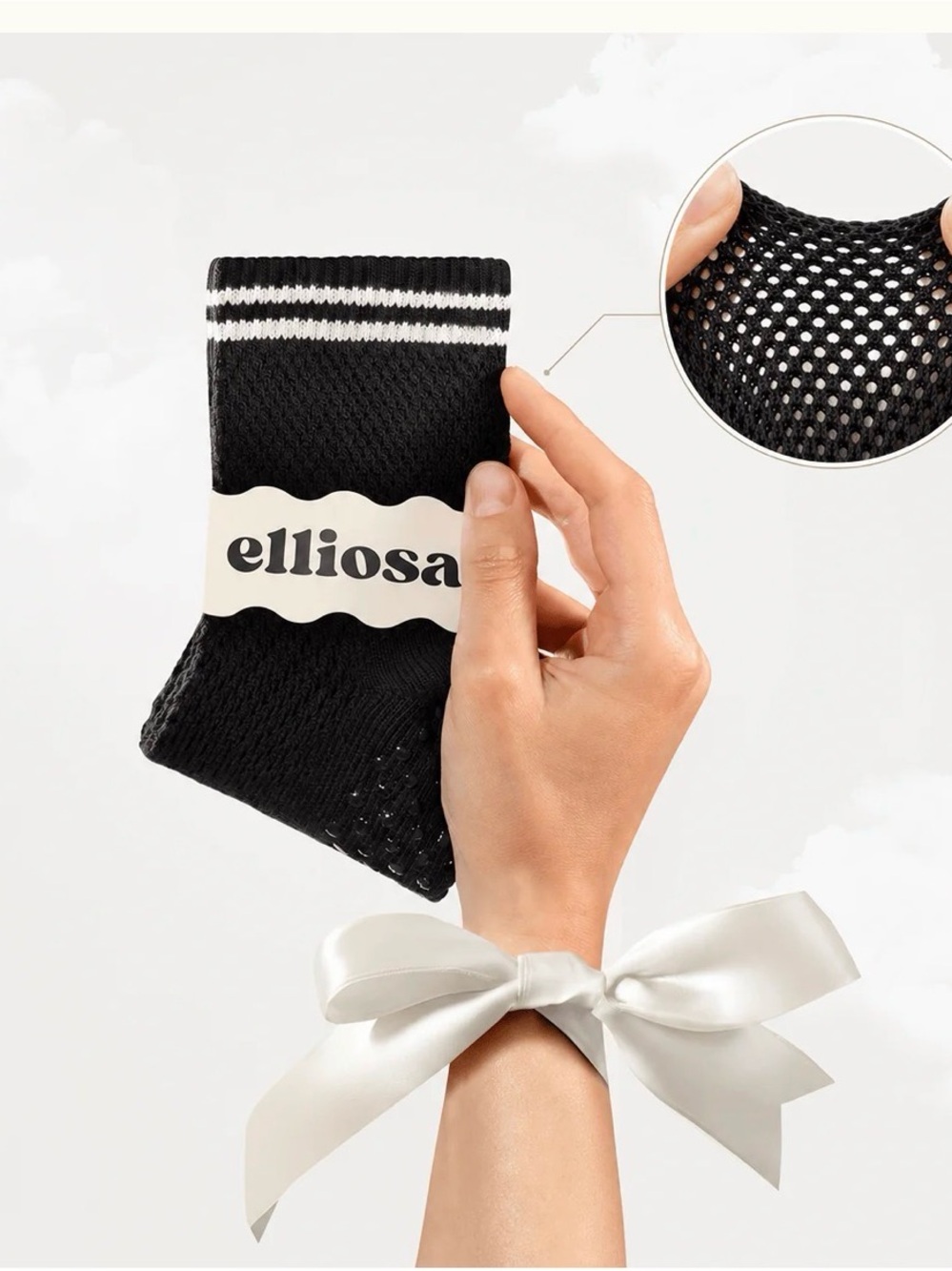 🆕Elliosa Summer Breeze Dual-Direction Grip Socks - Picture 2 of 6